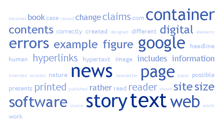Tag cloud shows the chapter's main ideas.